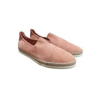 Vince Suede Espadrille Slip On Flats Women Light Pink Shoes Size 10 Flsts